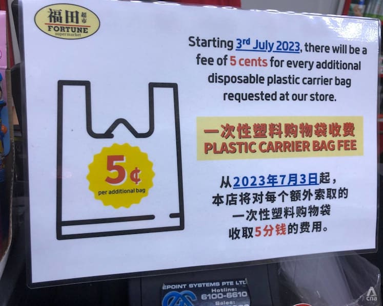 5, 10 cents for extra bags: Hawkers, minimarts start charging as more ask for free carriers