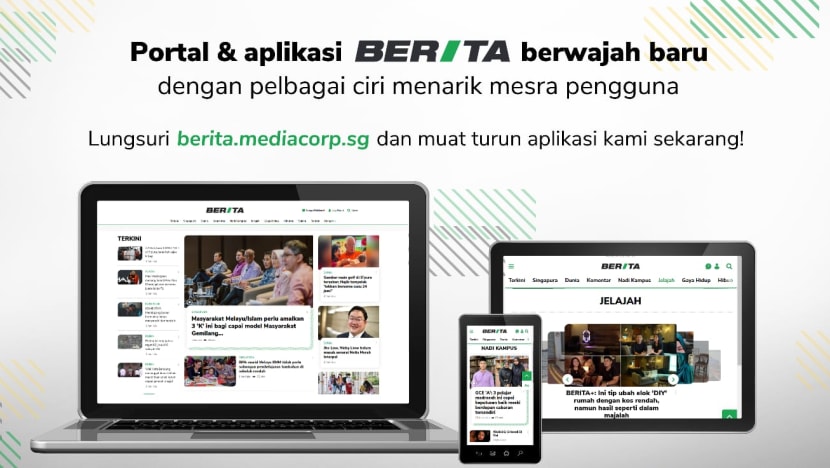 BERITAmediacorp berwajah baru dengan pelbagai ciri mesra pembaca