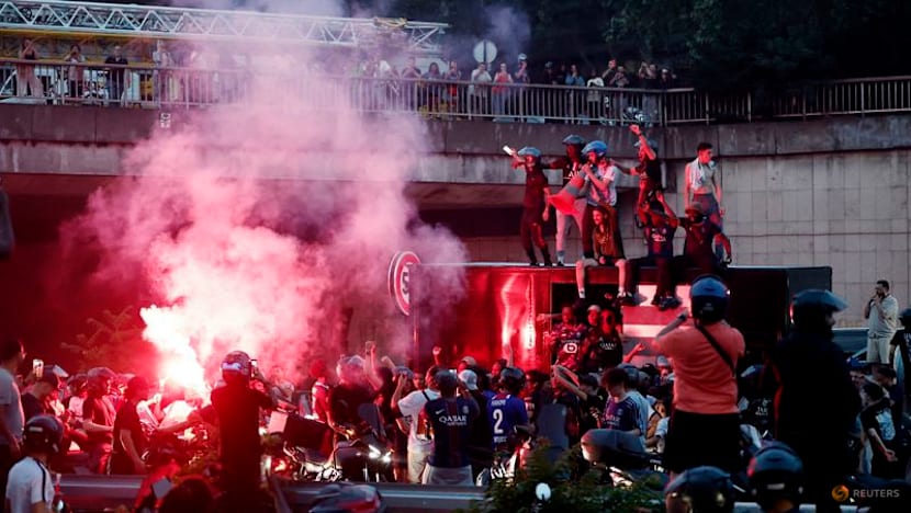 Jubilant PSG supporters spill onto Paris streets, some clashes with police