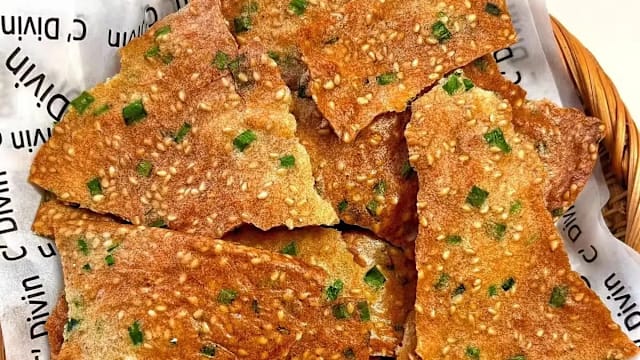 食谱：香葱肉松酥脆饼