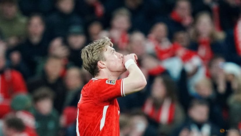 Denmark's Hojlund strikes for win over Portugal in quarter-final first leg