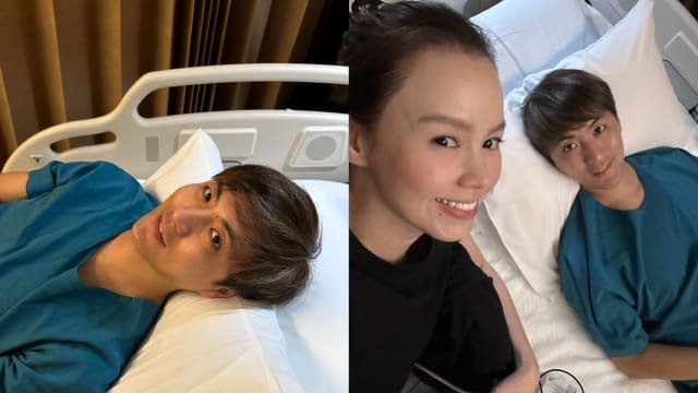 两女儿手足口症刚痊愈　杜蕙甹陪洪俊扬入院接受肩部手术