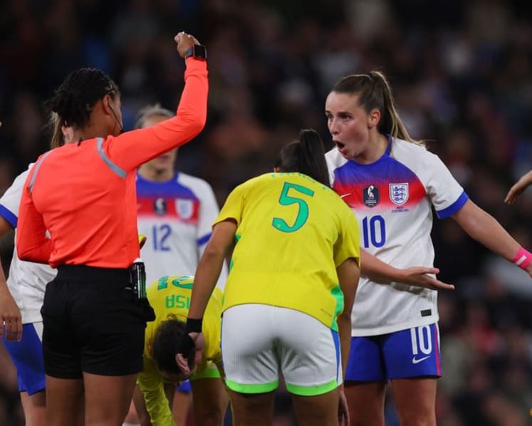 England women lose to Brazil in first match since Euro triumph