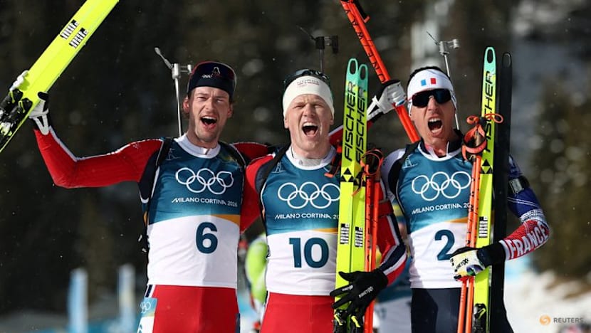 Biathlon-Trio battle it out for unique honour in Olympic race - not finishing last