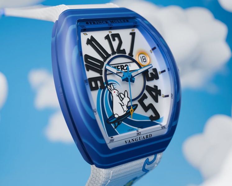 The #FR2NCK MULLER Vanguard Beach Limited Edition watch gets bold and cheeky
