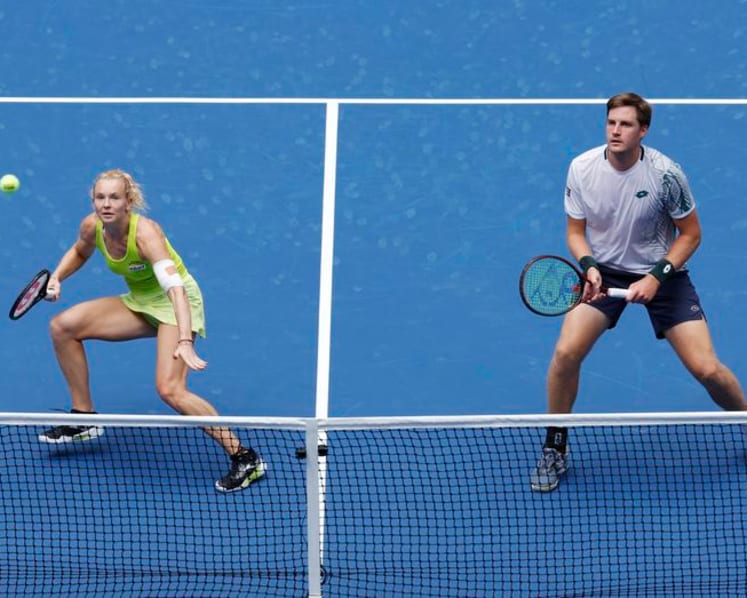 Williams, Alcaraz exit US Open mixed doubles, married Monfils, Svitolina advance