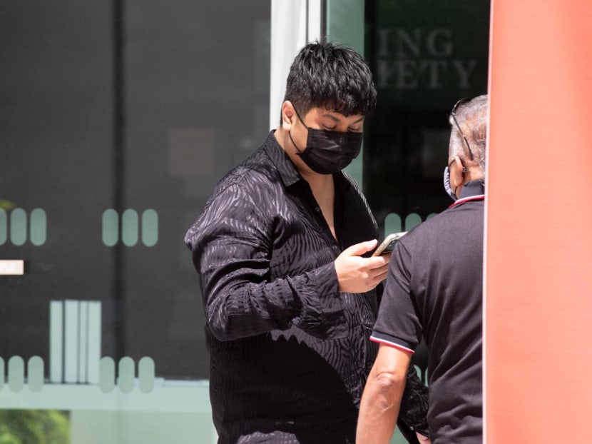 Darryl Ian Koshy arriving at the State Courts on May 30, 2022.