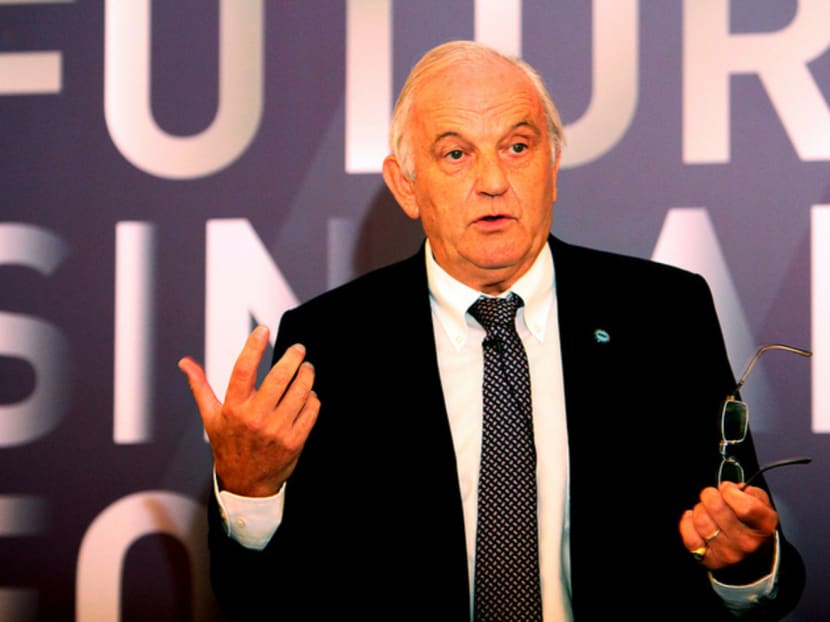 FAS Technical Director Michel Sablon who unveiled the Football Development Plan to shape the Future of Singapore Football at The Fullerton Hotel on May 30, 2016. Photo: Damien Teo