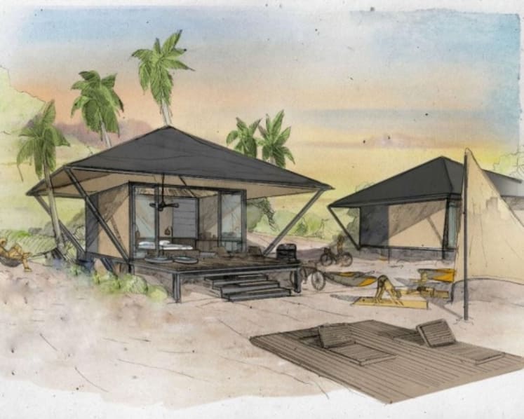 New on Lazarus Island — 9 air-conditioned glamping tents, water sports facility and 'gourmet' convenience store