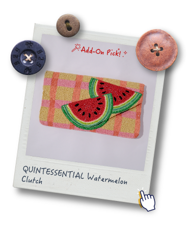 QUINTESSENTIAL Watermelon Clutch
