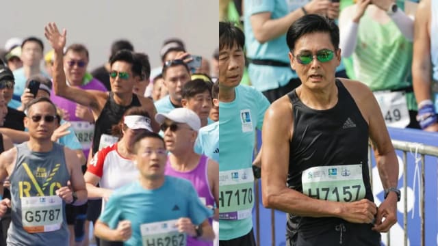 周润发完成半马拉松　自认对表现不满意