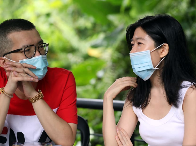 The author (right) and Mr Yeo were strangers until she reached out to him on July 6 on WhatsApp via his publicly available mobile number.