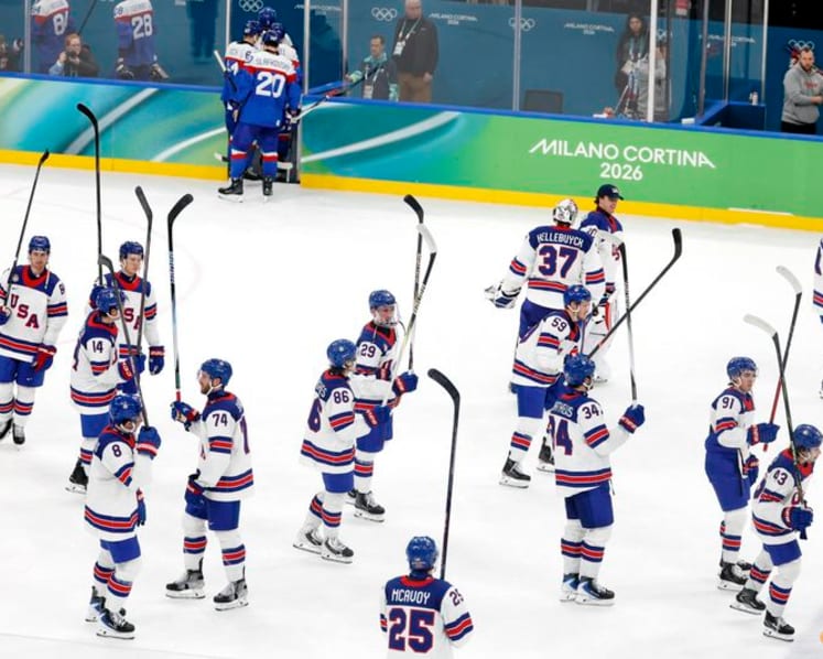 Ice hockey-US rout Slovakia to set up final showdown with Canada