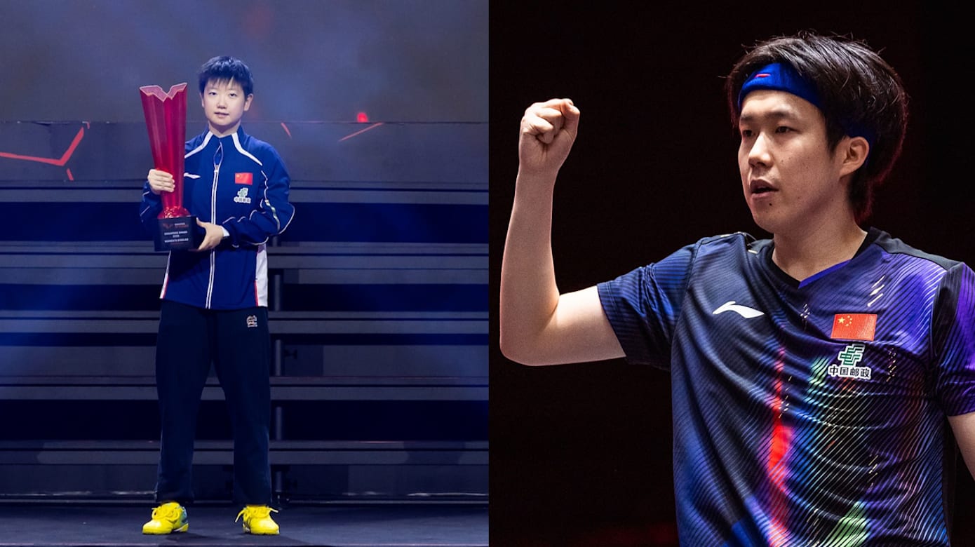 WTT新加坡大满贯 中国名将包揽男女单打冠军