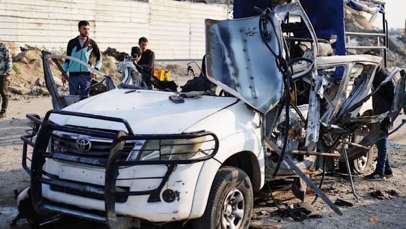 Gaza ministry says Israeli strike on police vehicle kills nine