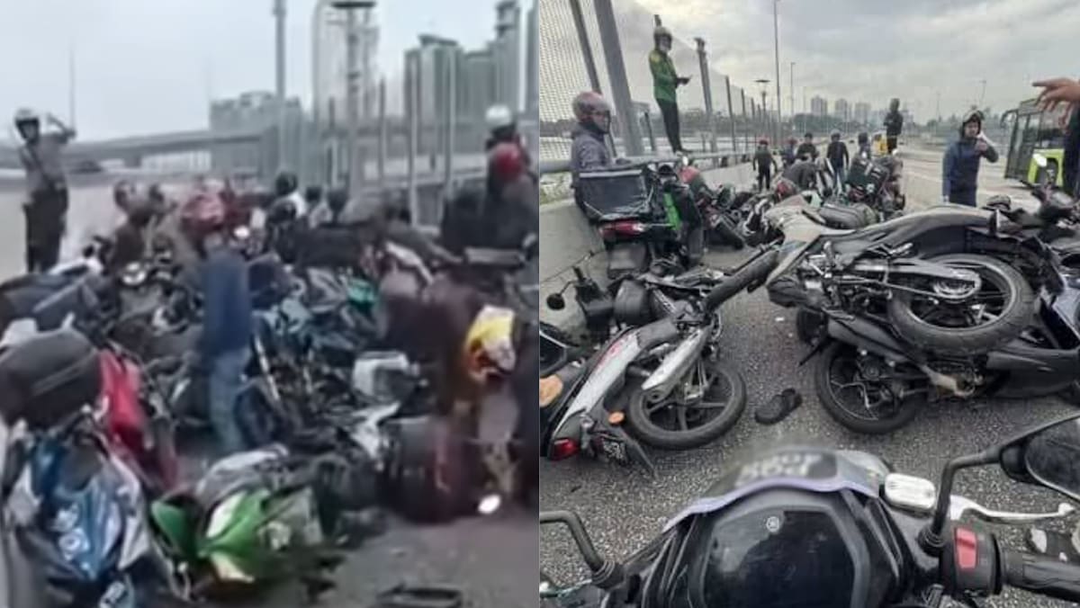 Five Malaysian motorcyclists injured in viral Johor-Singapore Causeway crash