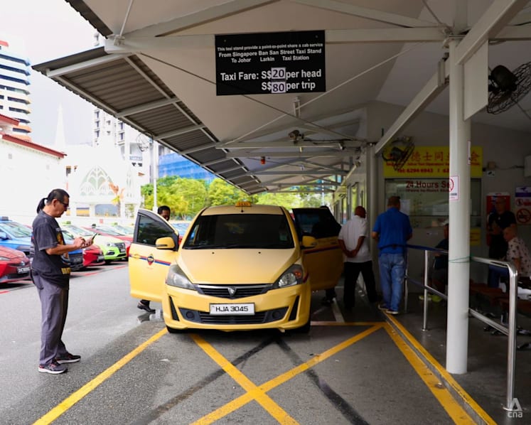 Malaysia-registered taxis entering Singapore to pay S$15 per trip from 2027, up from S$2 a month