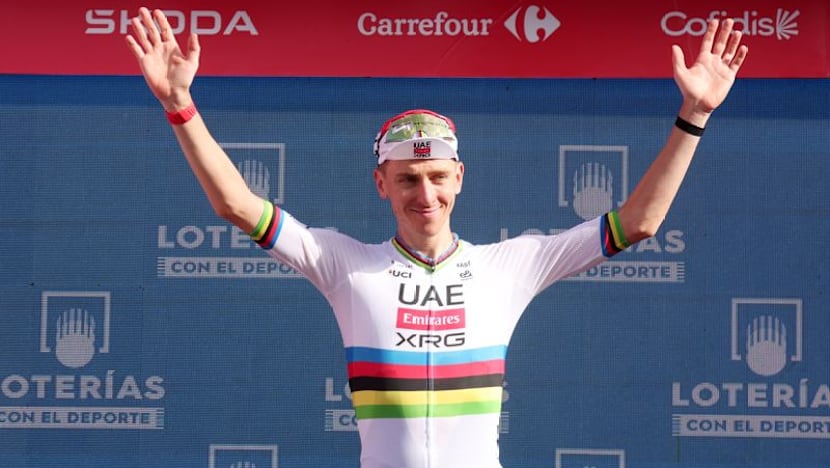 Pogacar sprints past rivals but Mas makes him sweat for Vuelta stage six win