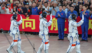 China launches rocket to send astronaut on year-long space mission as it eyes 2030 moon landing