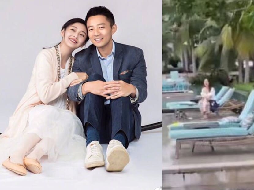 Netizen Posts Clip Of Barbie Hsu&rsquo;s Ex-Husband Wang Xiaofei Talking To Woman At Poolside A Week After The Couple Announced Their Divorce