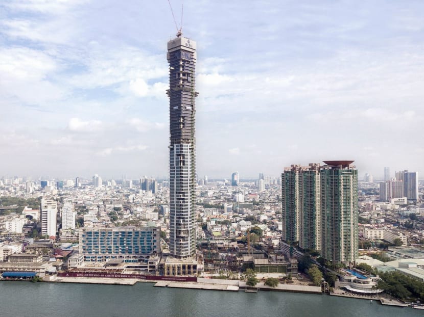 The construction of Four Seasons Private Residences.