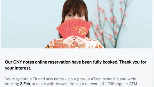 星展银行第二轮换钞预约爆满 大华和华侨银行明天起可预约
