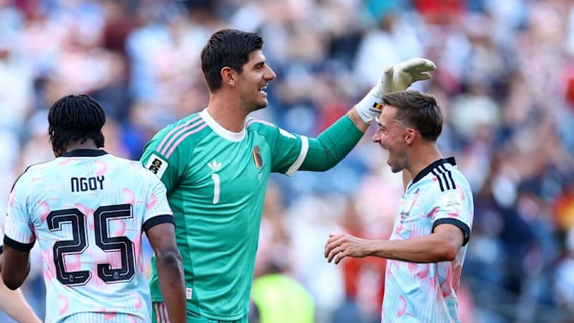 Courtois sees Belgium getting better and believes they can beat Spain