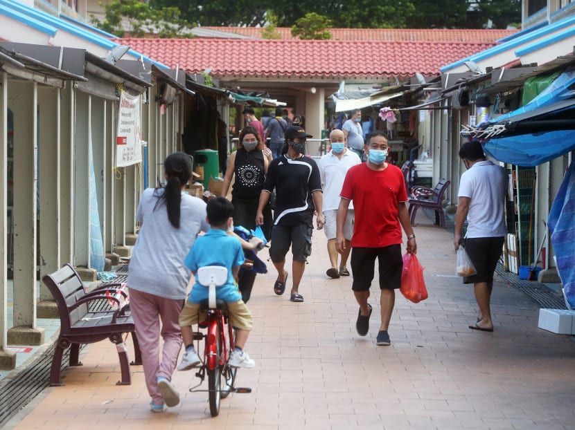 Shops within malls, at public housing residential blocks, MRT stations or bus interchanges are not required to adhere to occupancy limits, but must maintain safe distancing between customers. Shops within malls, at public housing residential blocks, MRT stations or bus interchanges are not required to adhere to occupancy limits, but must maintain safe distancing between customers.