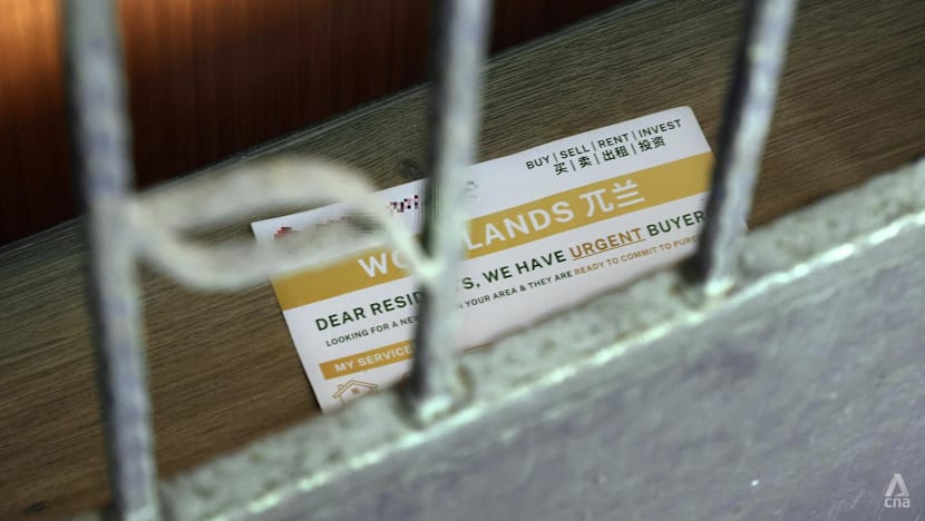 Property flyers distributed to HDB homes must not be left visible from Apr 1