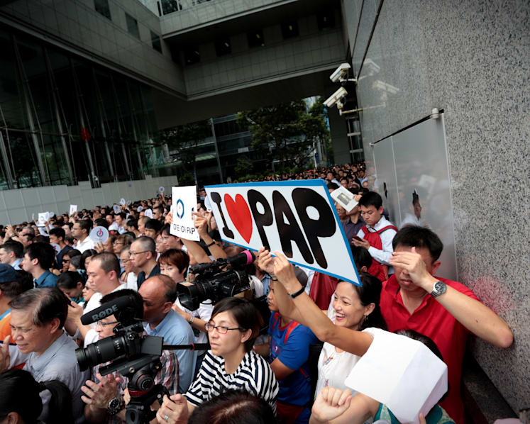 PAP holds GE2015 lunchtime rally