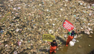 'The smell is extraordinary': Indonesia volunteers aim to free rivers of soiled diapers