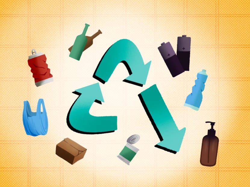 The recycling rate for domestic waste — from households and premises such as schools and hawker centres — in Singapore has fallen in the last five years. 