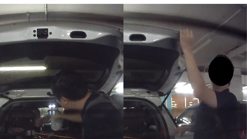 NEA probing incident in viral video where man flings diaper onto car at Tampines Mall
