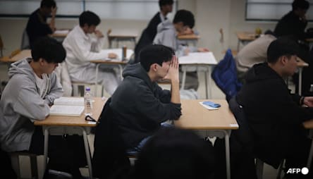 South Korea halts flights for college entry exam