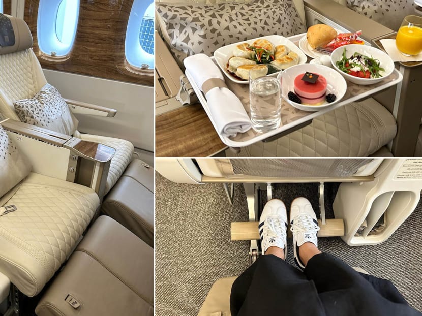 Is Emirates Premium Economy all it’s hyped up to be? We checked it out and here are our 1st impressions— legroom, seats, meals and more