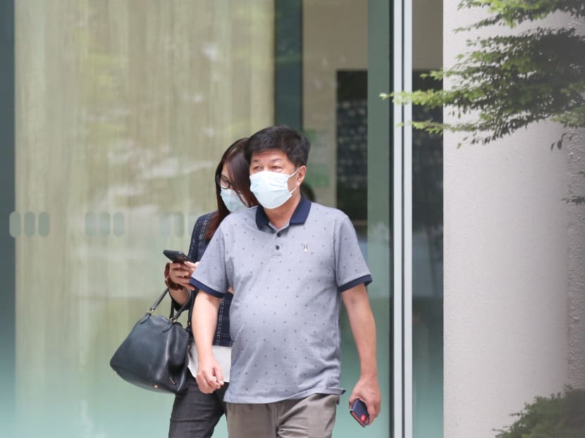 Quah Soon Hoe arriving at the State Courts on March 23, 2022.