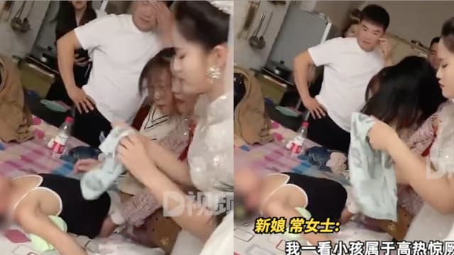 婚礼救高烧惊厥女孩 中国新娘：婚礼可推迟孩子更重要