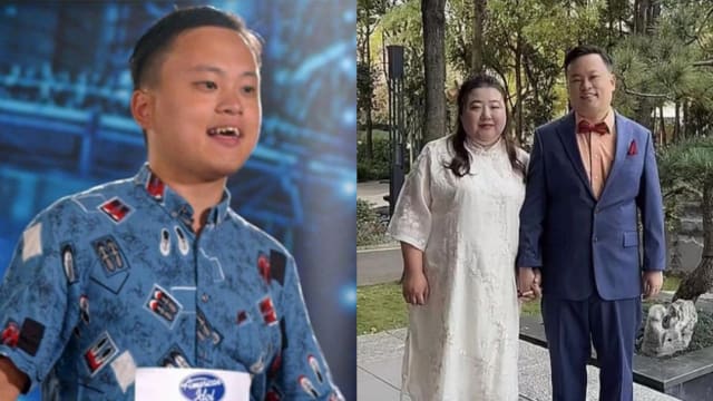 孔庆翔罕晒与第3任妻子合照　庆祝结婚1周年