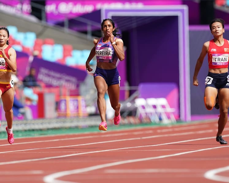 Singapore's Shanti Pereira tops 200m heats, qualifies for final at Asian Games