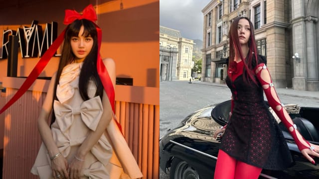 绑红蝴蝶结头饰庆生　Lisa竟遭酸蹭Jisoo热度
