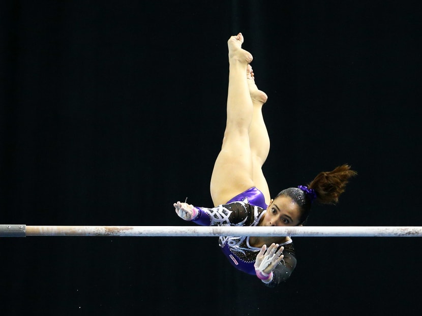 Malaysia's Farah Ann Abdul Hadi in action at the Gymnastics Artistic Women's Individual All-Around Final on June 8 2015. Photo: Singapore SEA Games Organising Committee / Action Images via Reuters
