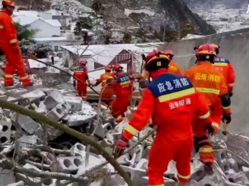 Villagers in Zhenxiong county have been buried in a landslide in southwest China's Yunnan province early on Monday, (Jan 22) state broadcaster CCTV reported.