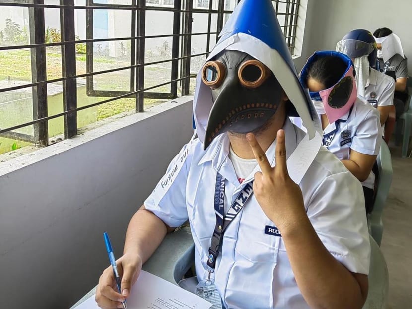 #trending: Creative ‘anti-cheating’ hats by university students in Philippines go viral