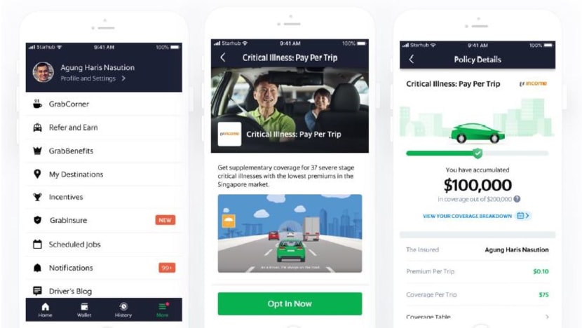 Grab drivers to pay as little as 10 cents for critical illness coverage under new micro-insurance plan