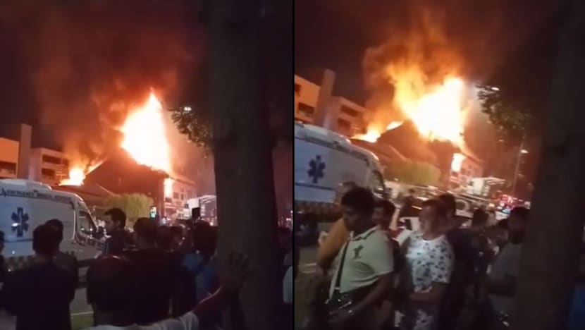 Fire engulfs building in Geylang; operation ongoing