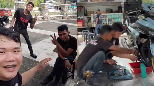 一场善举结善缘 马国单亲爸爸向恩人拜师学修摩托