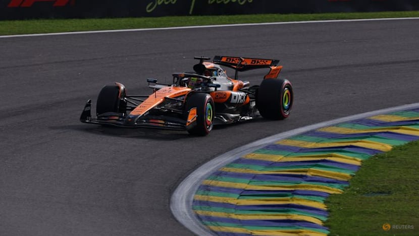 Norris on pole for Sao Paulo sprint, Piastri third