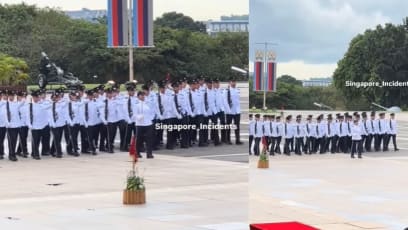 OCS Cadets March Out Of Step At Passing Out Parade — Netizen Calls It “Kallang Wave” Marching