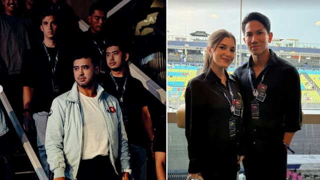 新加坡F1大奖赛名流云集 王室成员明星等皆来捧场 