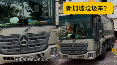 Mainland Chinese Man Calls S'pore A "Rich Country" Because Our Rubbish Trucks Are Mercedes-Benz